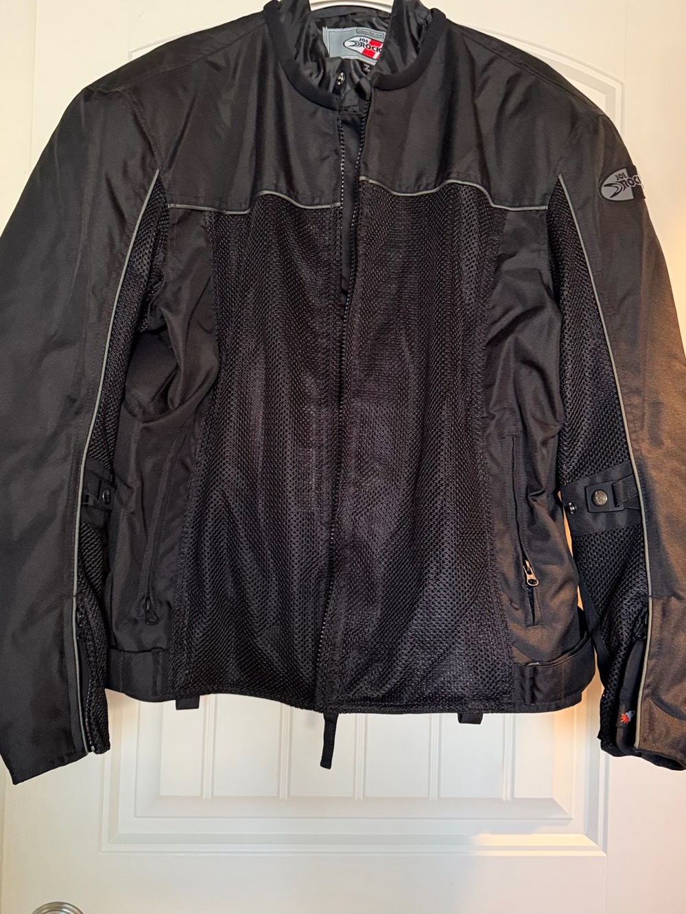 Joe Rocket Black Lightweight Mesh Racing Motorcycle Jacket